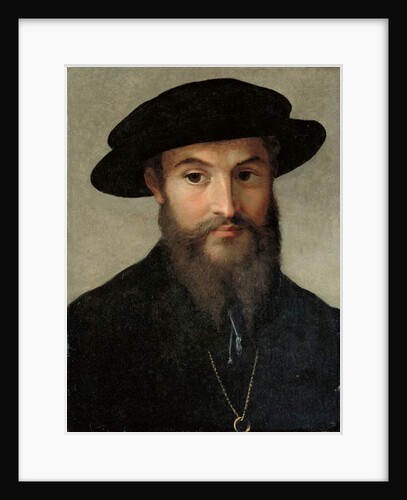 Portrait of a bearded man by Parmigianino