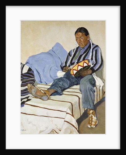 A Singing Indian by Walter Ufer