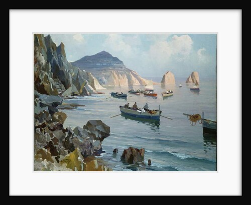 Boats in a Rocky Cove by Edward Henry Potthast