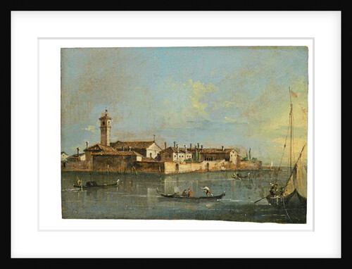 The Island of Lazzaretto Vecchio, Venice by Francesco Guardi