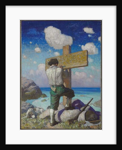 --and making it into a great cross, I set it up on the shore where I first..., 1920 by Newell Convers Wyeth