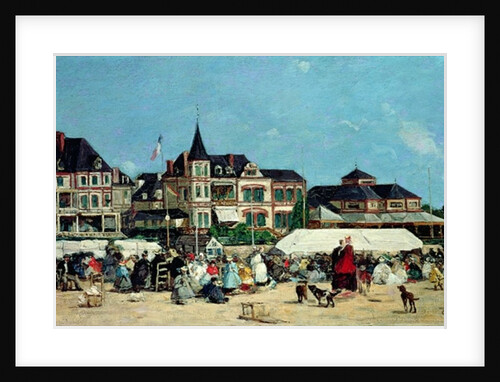 Casino de Trouville by Eugene Louis Boudin