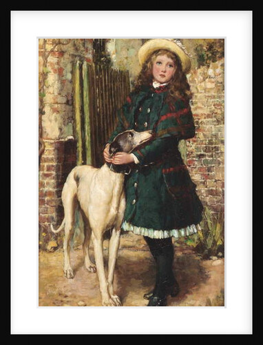 At the garden gate, 1887 by Briton Riviere