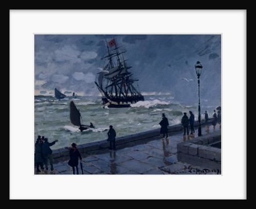 The Jetty at Le Havre, Bad Weather, 1870 by Claude Monet