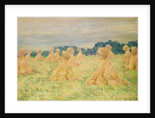 The Small Haystacks, 1887 by Claude Monet