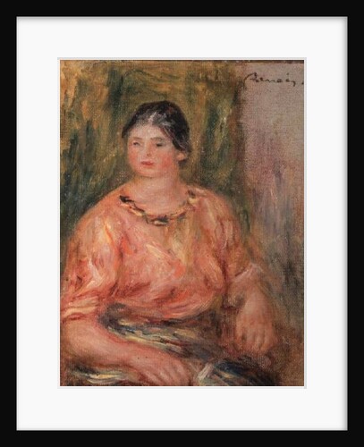 Woman with a Pink Blouse by Pierre Auguste Renoir