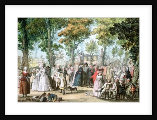 Promenade en Boulevard du Temple, 1788 by Jacques Francois Joseph Swebach