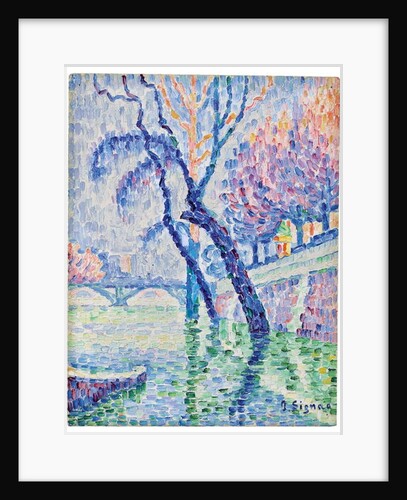 Pont des arts, Inondation, 1930 by Paul Signac