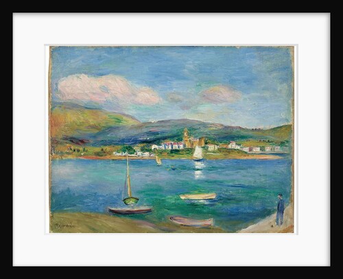 Port de pêche, Vue de Fontarabie depuis Hendaye, 1895 by Pierre Auguste Renoir
