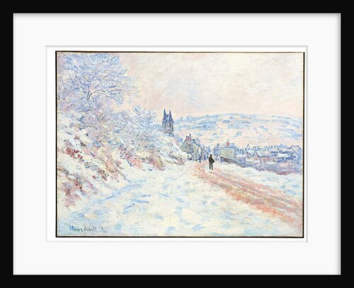 La route de Vétheuil, effet de neige, 1879 by Claude Monet