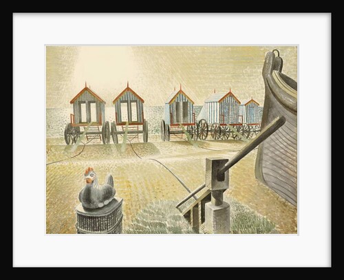 Aldeburgh Bathing Machines, 1938 by Eric Ravilious