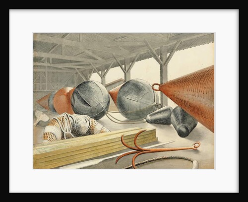 Buoys and Grappling Hook, 1933 by Eric Ravilious