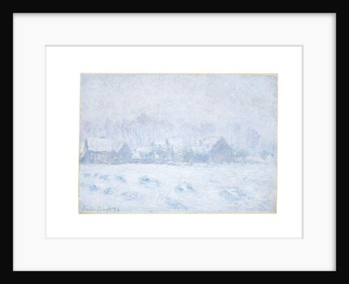 Effet de neige à Giverny, 1893 by Claude Monet