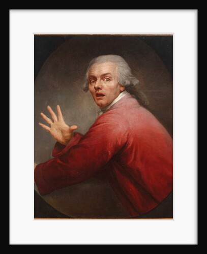 Self-portrait as a surprised and terrified man by Joseph Ducreux