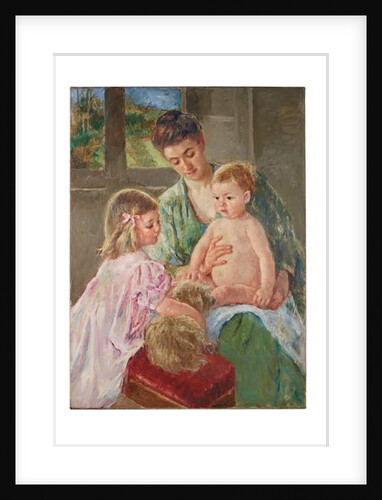 Children Playing with a Dog, 1907 by Mary Stevenson Cassatt