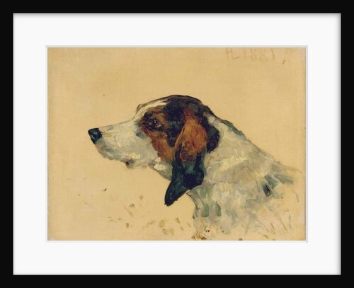 Chien de chasse, 1881 by Henri de Toulouse-Lautrec