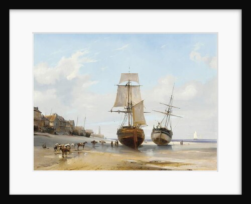 Bateaux échoués 1827 by Louis Eugene Gabriel Isabey