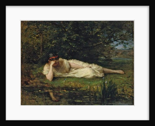 Study at the water's edge, 1864 by Berthe Morisot