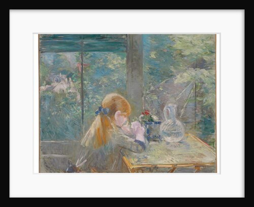 Dans la véranda, 1884 by Berthe Morisot