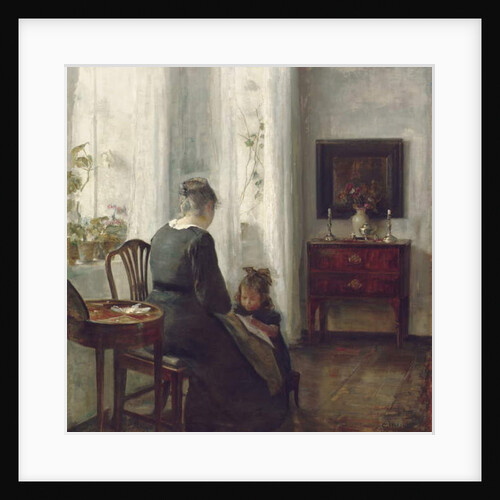 A Mother and Child in an Interior by Carl Holsoe