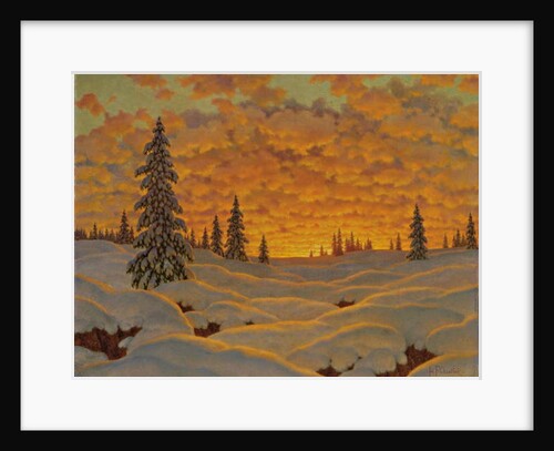 Sunset in Finland by Ivan Fedorovich Choultse