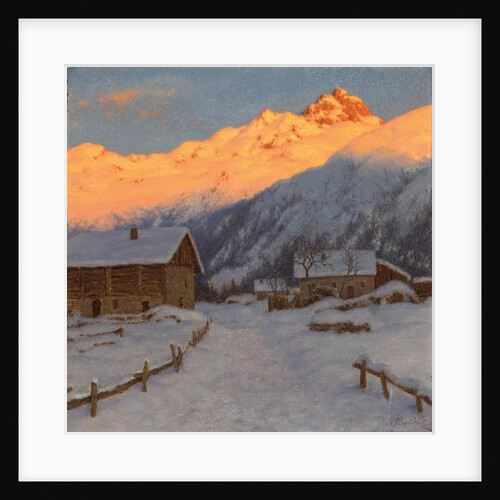Evening on the mountain, Haute-Savoie by Ivan Fedorovich Choultse