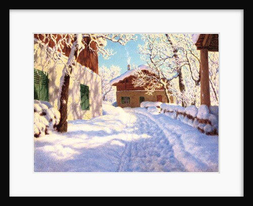 First snow by Ivan Fedorovich Choultse