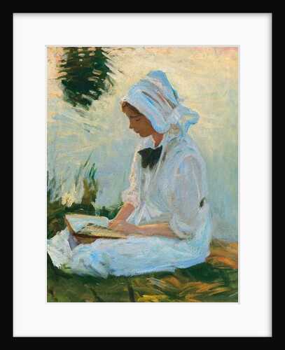Girl reading by a stream, c.1888 by John Singer Sargent