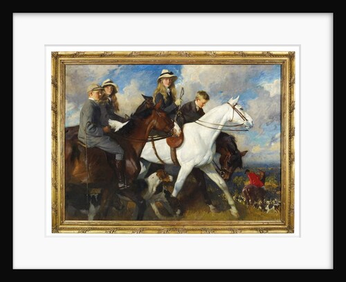 With the York and Ainsty - The Children of Mr Edward Lycett Green, M.F.H., 1904 by Charles Wellington Furse