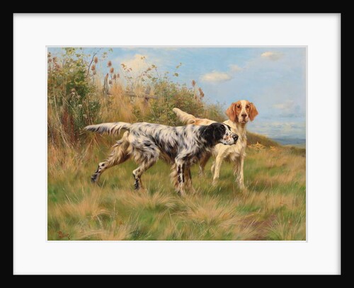 Two English setters by Thomas Blinks