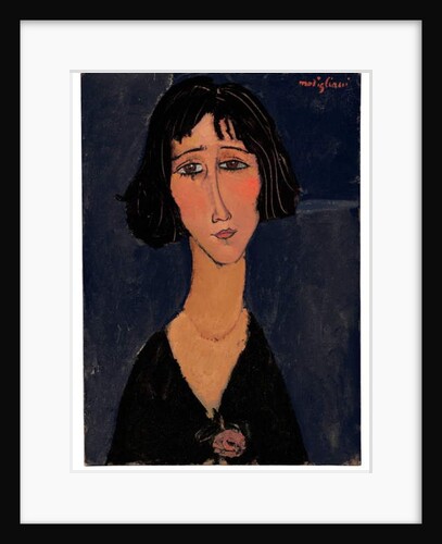 Young woman with rose, 1916 by Amedeo Modigliani