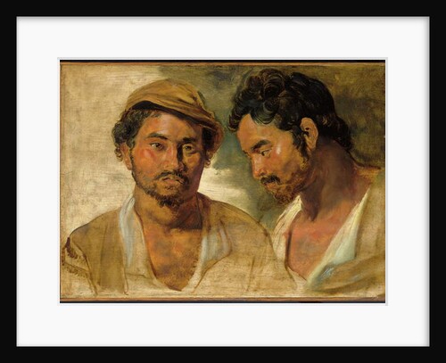 Two studies of a man, head and shoulders by Peter Paul Rubens