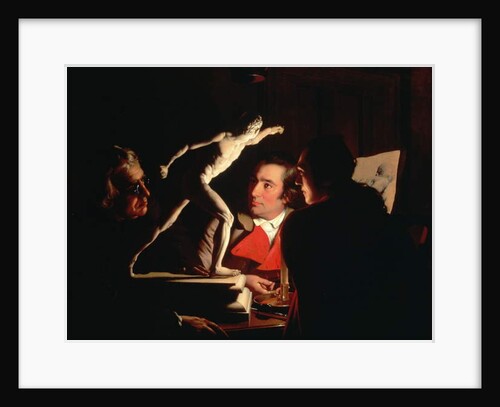 Three Persons Viewing the Gladiator by Candlelight, c.1764-65 by Joseph Wright of Derby