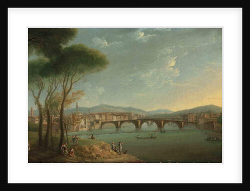 A view of the Arno, Florence by Thomas Patch
