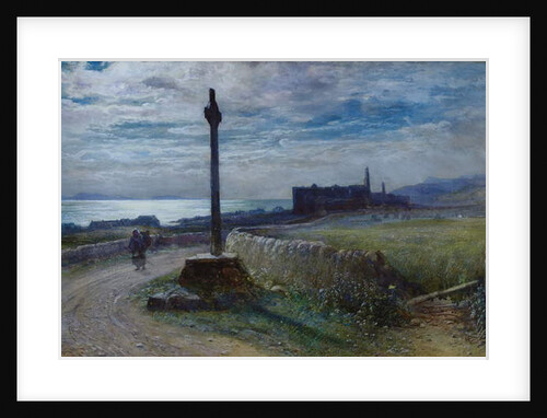 Traveler on a coastal path by John MacWhirter