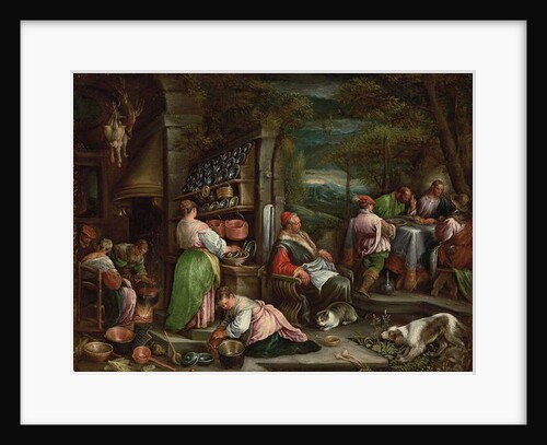 The Supper at Emmaus by Jacopo & Bassano Francesco Bassano