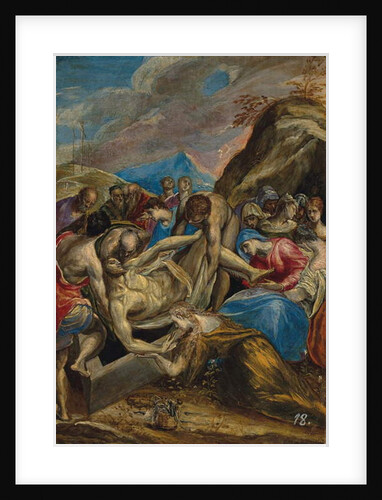 The Entombment of Christ by El (1541-1614) Greco