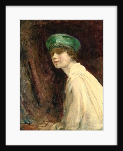 The Green Hat, a portrait of Mrs Claude Johnson, 1918 by Ambrose McEvoy