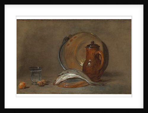 Still Life with Fish and a Copper Pot by Jean-Baptiste Simeon Chardin