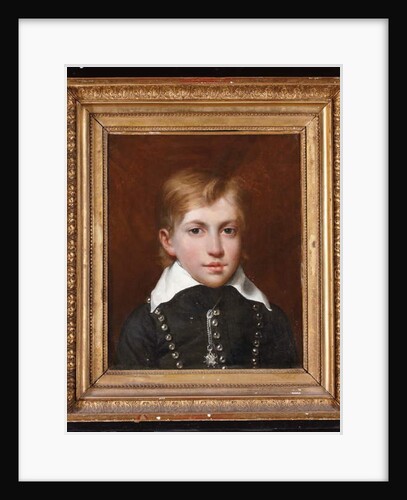 Portrait of Henri d'Artois as a child, 'Henri V', future Count of Chambord, wearing the Order of the Holy Ghost, ca 1828 by French School