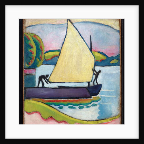 Segelboot am Morgen, 1910 by August Macke