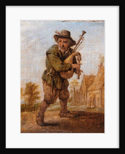 A bagpipe player by David the Younger (studio of) Teniers