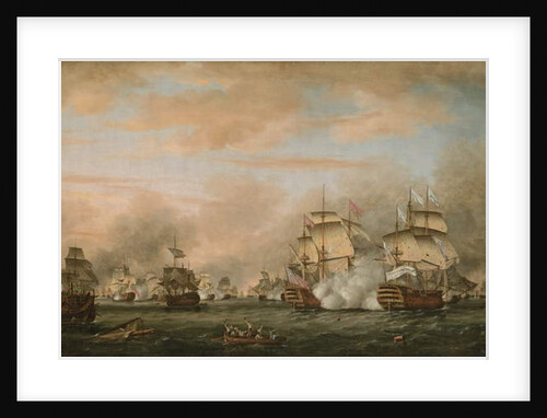 The Battle of the Saintes, 9-12 April 1782, 1783 by Thomas Whitcombe