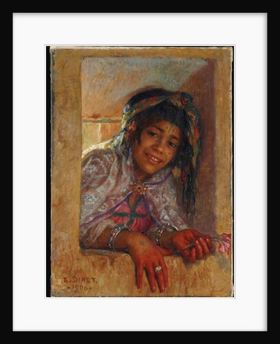 Girl at the window, 1906 by Alphonse Etienne Dinet