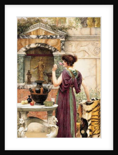 At the Garden Shrine, Pompeii, 1892 by John William Godward