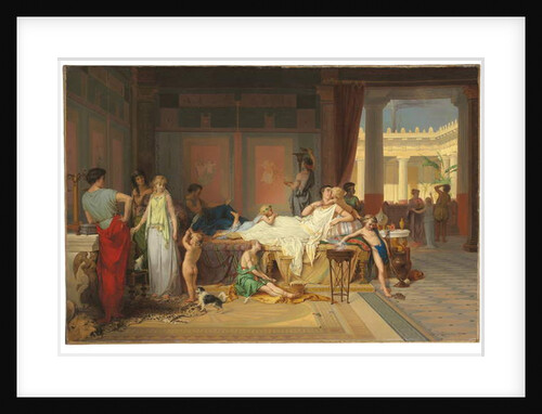 The Last Hour of Pompeii - The House of the Poet, 1869 by Pierre Oliver Joseph Coomans