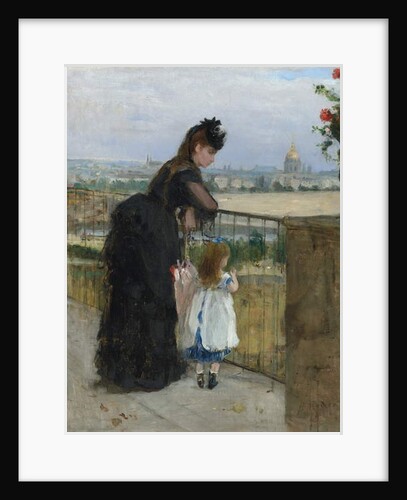 Woman and child on a balcony, 1872 by Berthe Morisot