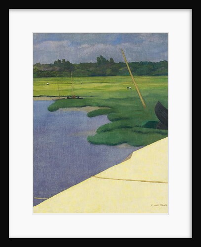 Quai de Berville, 1918 by Felix Edouard Vallotton