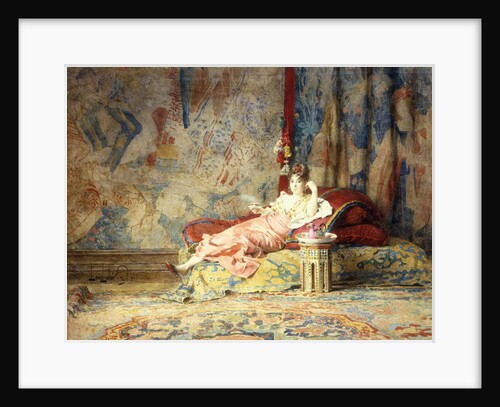 Harem Beauty, 1876 by Alexandre-Louis Leloir