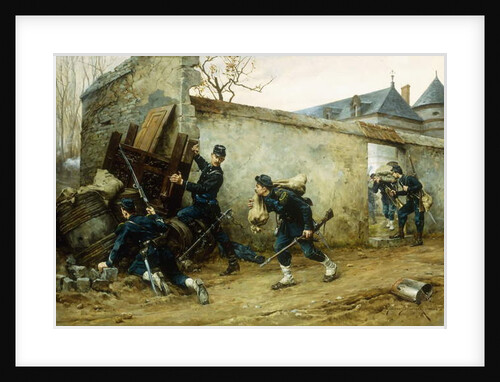 A Surprise Attack, 1888 by Etienne Prosper Berne-Bellecour